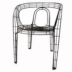 Zuiver DRAADSTOEL zwart metalen stoel staal wire chair draad, Ophalen, Zwart, Hello@zuiver-group.com, Zo goed als nieuw