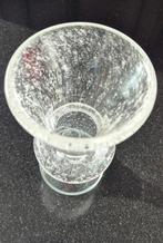 Vintage vaas van geblazen glas met bubbels, Nct, Overige kleuren, Ophalen of Verzenden, Nvt