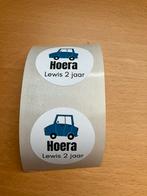 20 gepersonaliseerde stickers auto met naam en leeftijd, Auto diversen, Autostickers, Ophalen of Verzenden