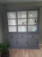 Buffetkast hout grijze kleur, Huis en Inrichting, Kasten | Buffetkasten, Ophalen, Zo goed als nieuw, 25 tot 50 cm, 200 cm of meer