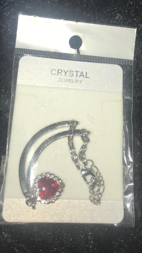 Crystal Jewelry Titanic ocean hart armband Nieuw !!!!!!!!, Sieraden, Tassen en Uiterlijk, Armbanden, Nieuw, Zilver, Rood, Met edelsteen