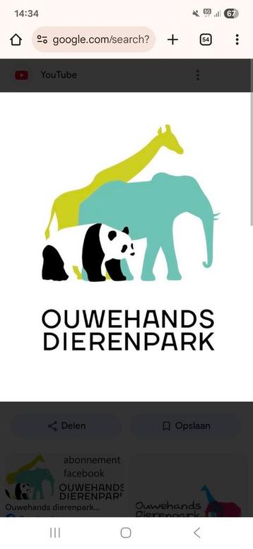 1 ticket ouwehands dierentuin  beschikbaar voor biedingen