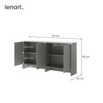 Concept opzetkast (110 cm hoog) - Grijs, Niet ingevuld, Niet ingevuld, Niet ingevuld