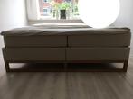 Tempur Tweepersoonsbed met lattenbodem, Huis en Inrichting, Slaapkamer | Bedden, Beige, Tweepersoons, Ophalen of Verzenden, Zo goed als nieuw