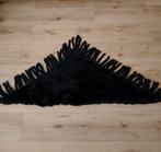 Zwarte konijnenbont omslagdoek - 165x110 cm, Kleding | Dames, Ophalen of Verzenden, Zo goed als nieuw, Maat 46/48 (XL) of groter