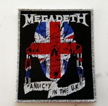 Megadeth limited edition anarchy in the U.K patch beschikbaar voor biedingen