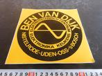 sticker BEN VAN DIJK Nistelrode Uden Oss Den Bosch electro, Verzamelen, Ophalen, Zo goed als nieuw
