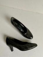H942 Gabor Comfort maat 37/G pumps schoenen hak zwart/grijs