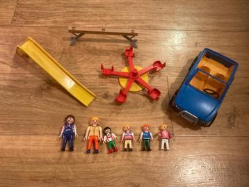 Playmobil speelset familie met auto in speeltuin set! beschikbaar voor biedingen