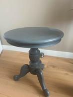 Olifantgrijze ronde bijzettafel, Huis en Inrichting, Tafels | Bijzettafels, Ophalen, Minder dan 55 cm, Gebruikt, Rond