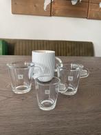 Nespresso Kopjes en Mok - Set van 4, Huis en Inrichting, Keuken | Servies, Nieuw, Ophalen of Verzenden, Glas, Effen