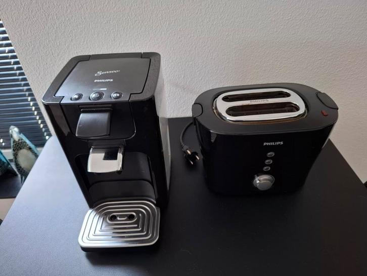 Philips Koffieapparaat en Broodrooster - Goede Staat, Witgoed en Apparatuur, Koffiezetapparaten, Gebruikt, Koffiepads en cups
