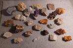 Verzameling ruwe mineralen., Verzamelen, Mineralen en Fossielen, Ophalen of Verzenden, Mineraal