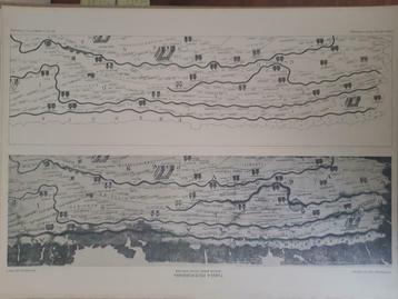 B069/ Plattegrond Tabula Peutingeriana Litho uit 1929 beschikbaar voor biedingen