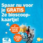 AH actie 2e bioscoopkaartje gratis, Tickets en Kaartjes, Kortingen en Cadeaubonnen, Twee personen, Kortingsbon