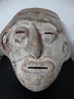 Oud Keramisch Masker met Kaarsenhouder, Antiek en Kunst, Verzenden