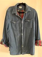 Wrangler jeans shirt overshirt gevoerd mt L, Kleding | Heren, Overhemden, Blauw, Ophalen of Verzenden, Zo goed als nieuw