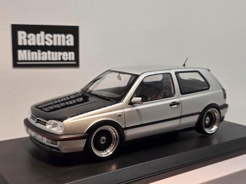 VW Golf Mk3 20JAHRE + BBS [Custom] - 1:18 Norev, Hobby en Vrije tijd, Modelauto's | 1:18, Zo goed als nieuw, Auto, Norev, Ophalen of Verzenden