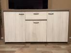 Leen Bakker dressoir Hamburg – white wash / truffel, Ophalen, Overige materialen, Gebruikt, Landelijk / modern landelijk