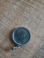 Zilveren hanger,met wilhelmina  uit 1929, Ophalen of Verzenden, Koningin Wilhelmina, 1 gulden
