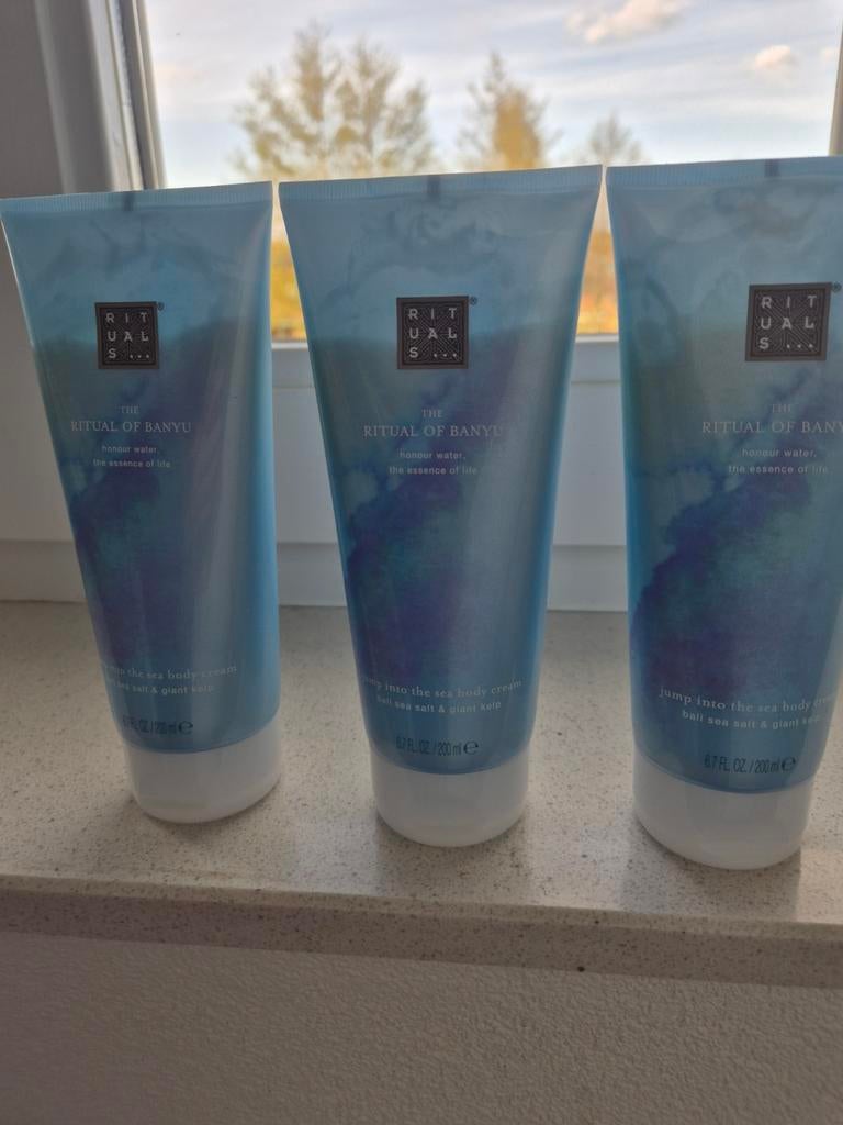 Rituals The Ritual of Banyu Sea Body Cream (3 stuks), Ophalen of Verzenden, Nieuw, Bodylotion, Crème of Olie
