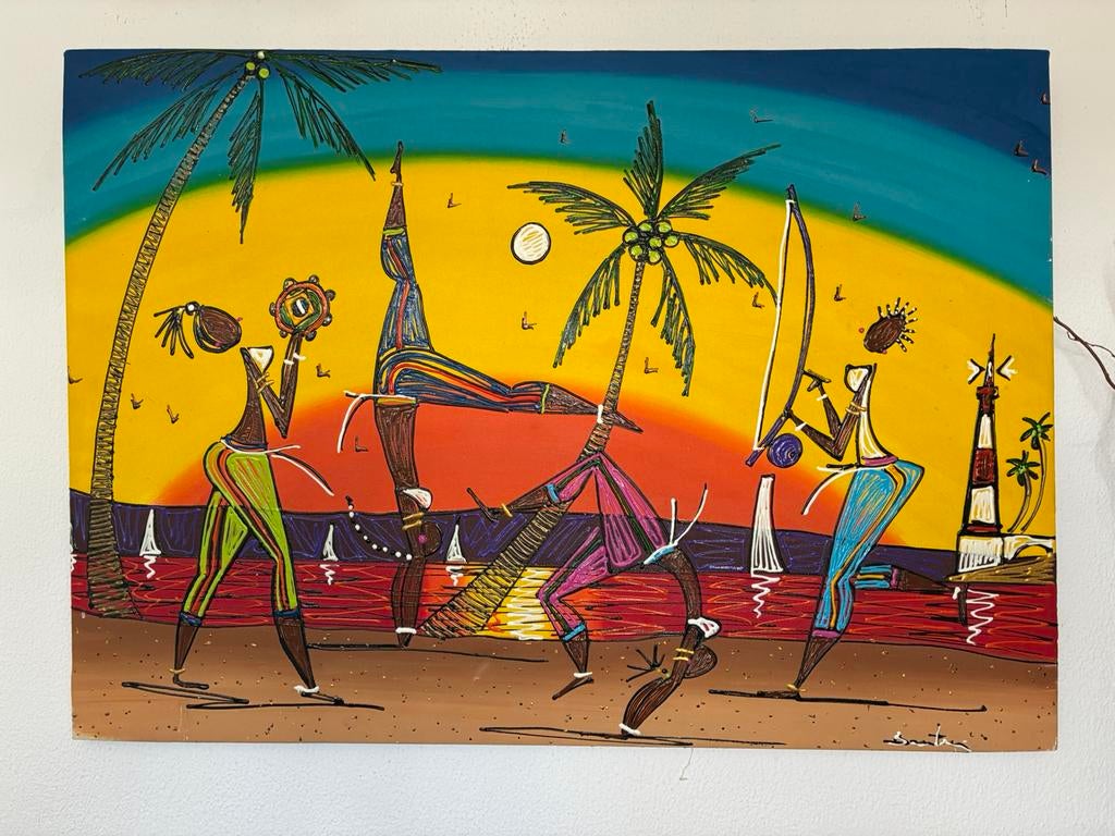 Prachtig schilderij 69x97 cm, Ophalen