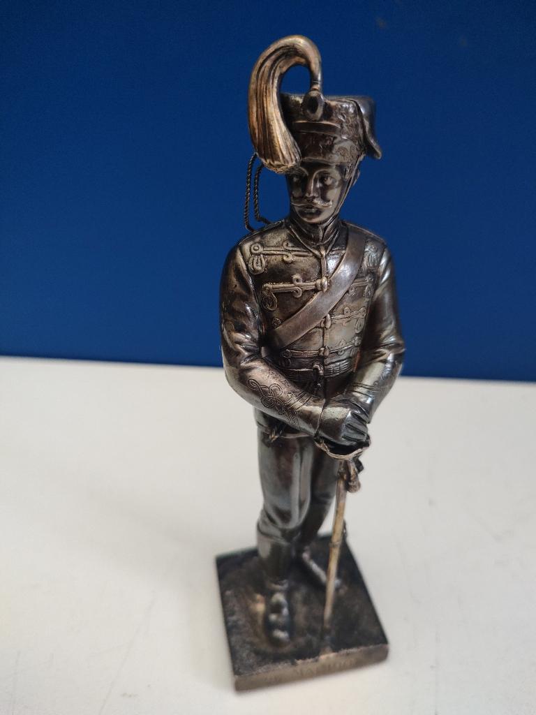 Zilveren figuur Duitse Hussaar 1907, Verzenden, Landmacht, Duitsland