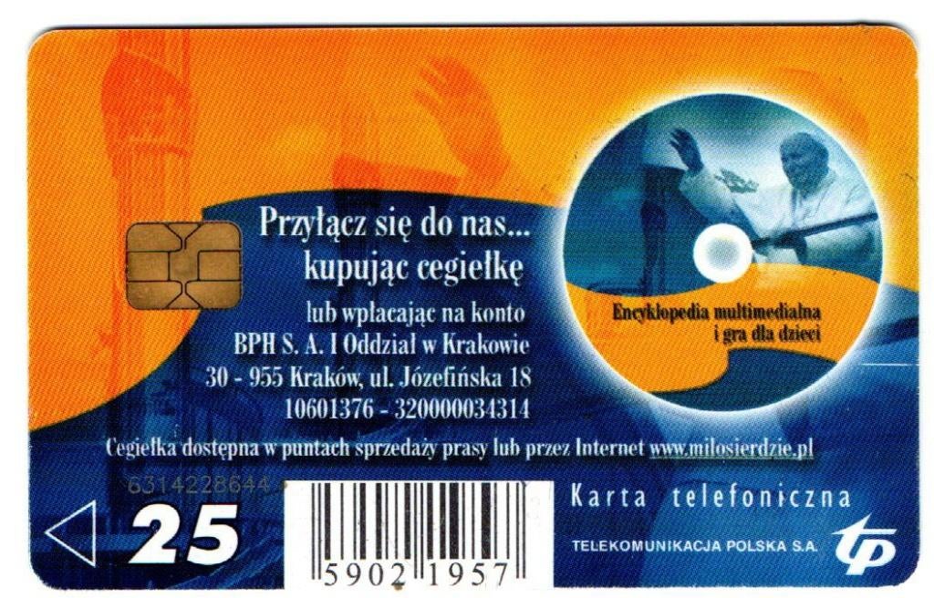 Mooi chip telefoonkaarje van Polen 6, Verzamelen, Ophalen of Verzenden