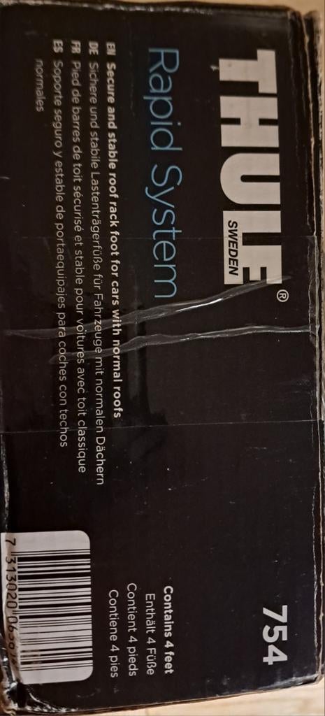 Thule Rapid System 754 Voetenset voor dakdragers, Auto diversen, Dakdragers, Ophalen of Verzenden