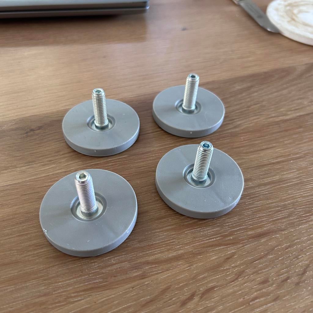 4x Verstelbare meubelpoten / stelvoeten ikea besta, Ophalen, Nieuw