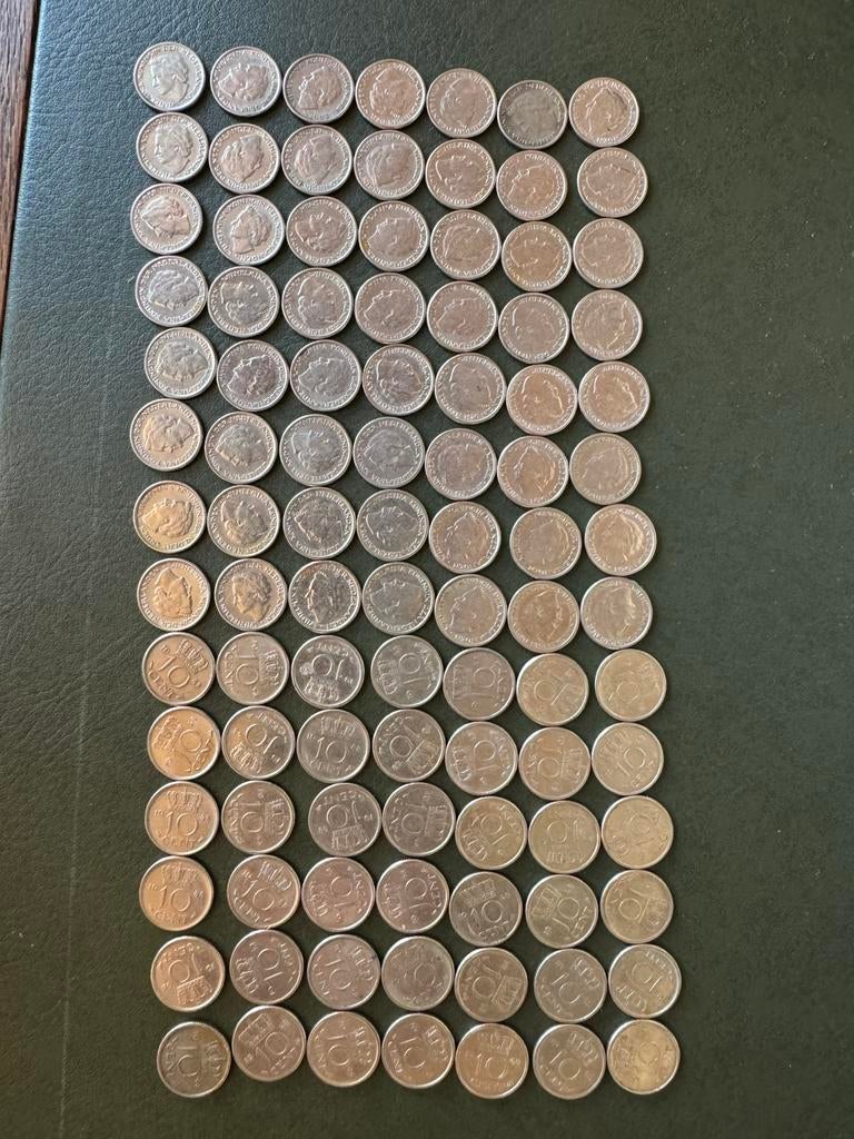 98 dubbeltjes 1948 Wilhelmina, Ophalen of Verzenden, Koningin Wilhelmina, 10 cent