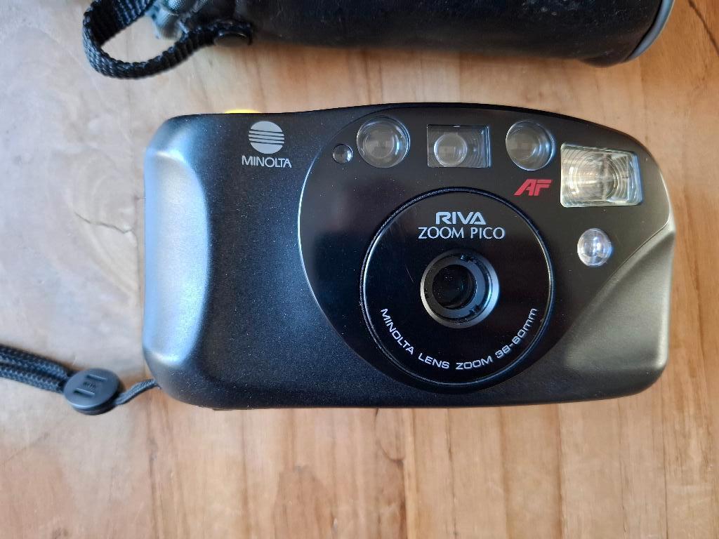 Fototoestel minolta riva, Audio, Tv en Foto, Fotocamera's Analoog, Ophalen of Verzenden, Gebruikt, Spiegelreflex, Minolta