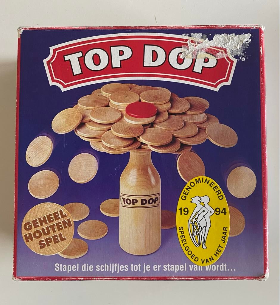 Top Dop - Leuk gezelschapsspel, genomineerd Speelgoed v/h Ja, Hobby en Vrije tijd, Gezelschapsspellen | Bordspellen, Gebruikt