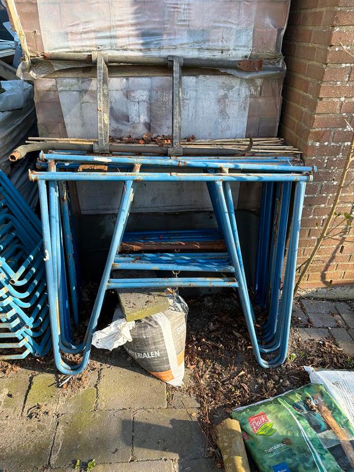 Metselschragen - Stevige en betrouwbare schragen, Doe-het-zelf en Verbouw, Steigers, Gebruikt, Overige typen, Minder dan 2 meter