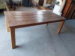 Showroommodel Teak Eettafel 220x100cm, Huis en Inrichting, Tafels | Eettafels, Ophalen, Teakhout, 200 cm of meer, 50 tot 100 cm