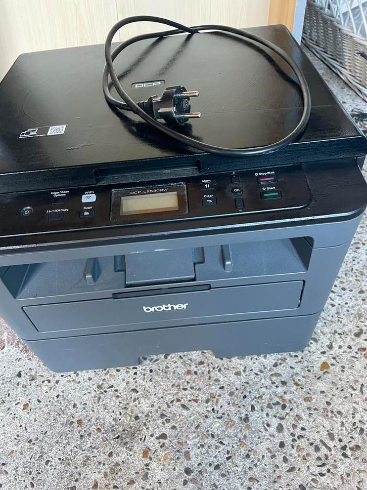 Brother DCP-L2530DW Laserprinter - Zwart/Wit, WiFi, Computers en Software, Printers, Zo goed als nieuw, All-in-one, Laserprinter