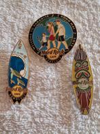 Hard Rock Cafe HONOLULU : 3 Verschillende Emaille Pins, Verzamelen, Speldjes, Pins en Buttons, Verzenden, Zo goed als nieuw, Merk