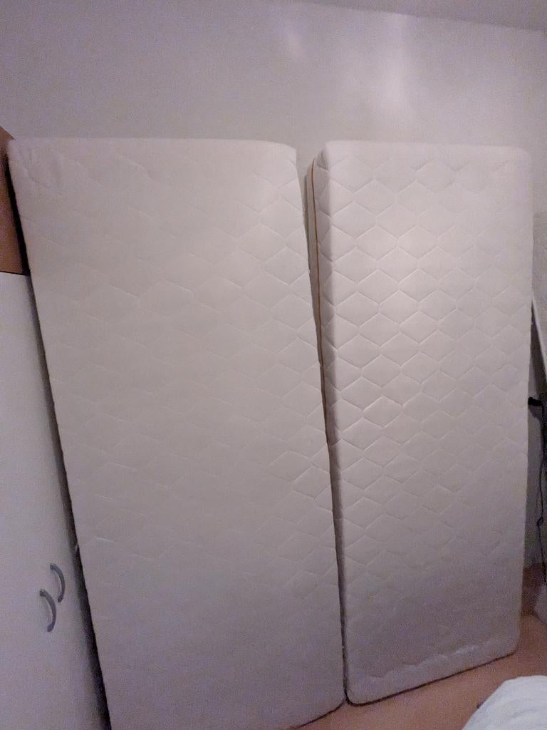 2 Pocketvering Matrassen 80x210, Huis en Inrichting, Slaapkamer | Matrassen en Bedbodems, Ophalen, 210 cm, Tweepersoons, Zo goed als nieuw