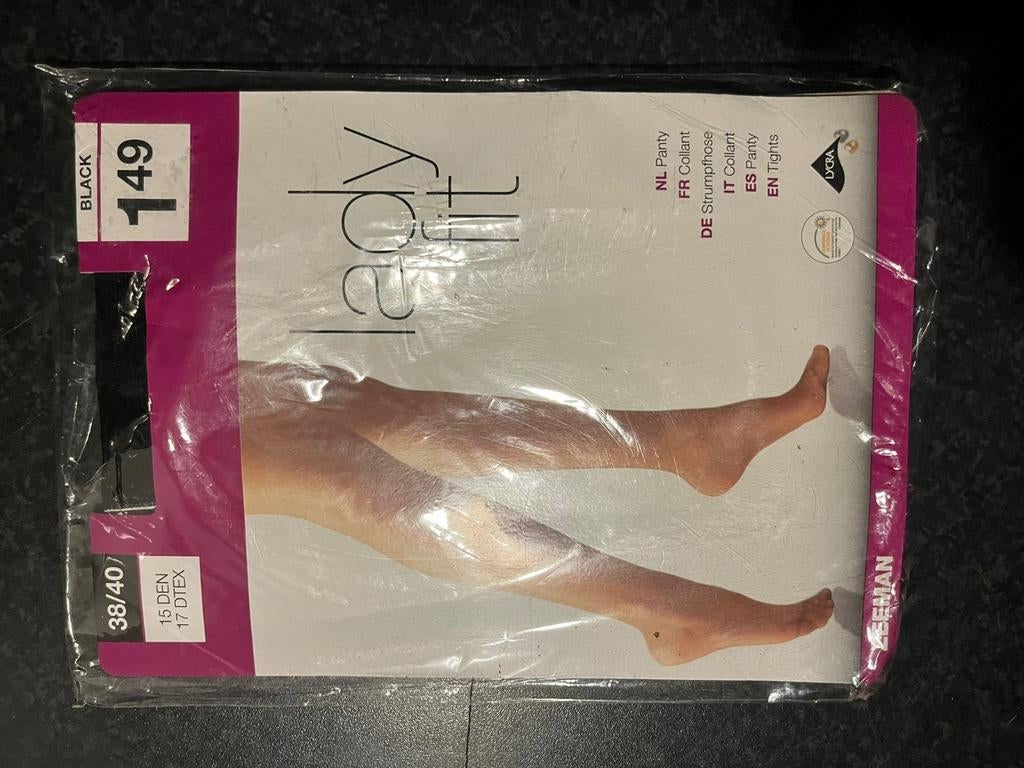 Zwarte panty 38/40, 15 denier, Ophalen of Verzenden