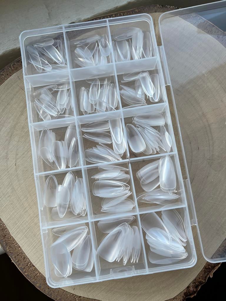 Blanco lege Press on nep nagels voor nail art, Overige kleuren, Nieuw, Ophalen of Verzenden, Handen en Nagels