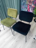 Eetkamerstoelen igs 4 groen 4 zwart, Ophalen, Overige kleuren, Zo goed als nieuw, Stof