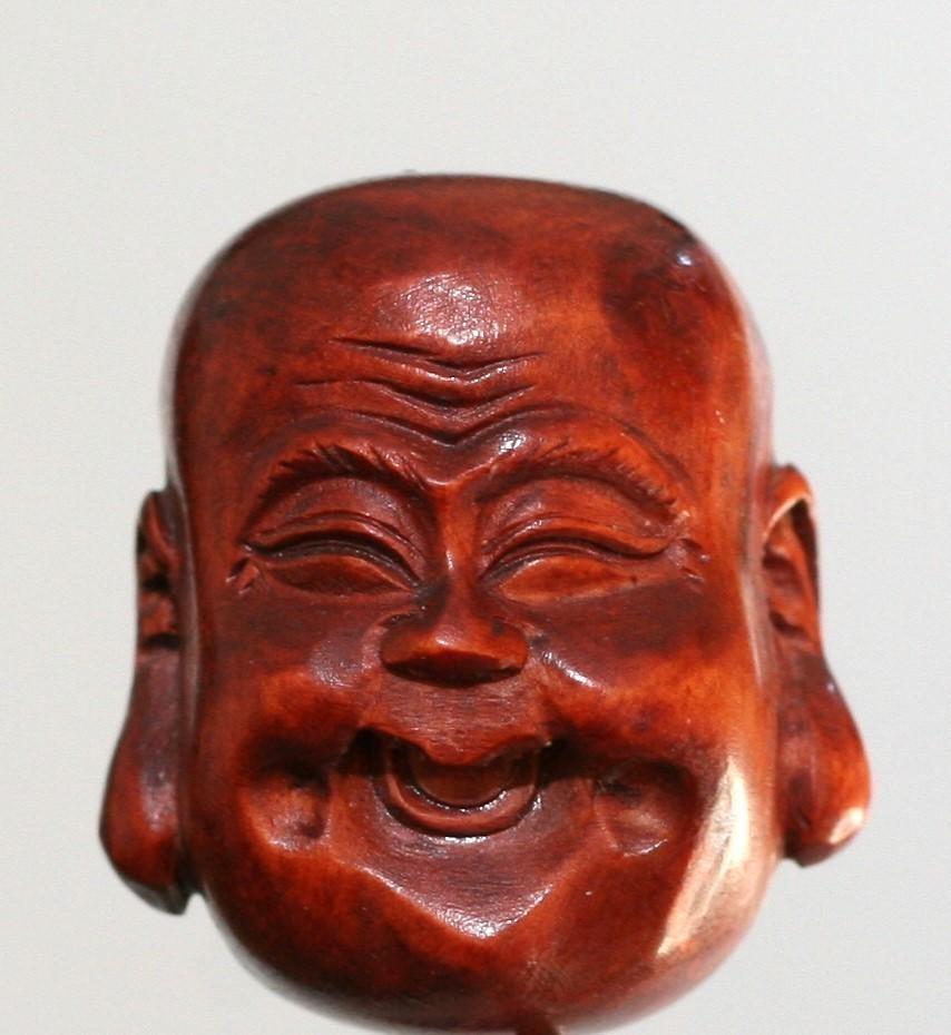 Netsuke Happy Buddha, Ophalen of Verzenden