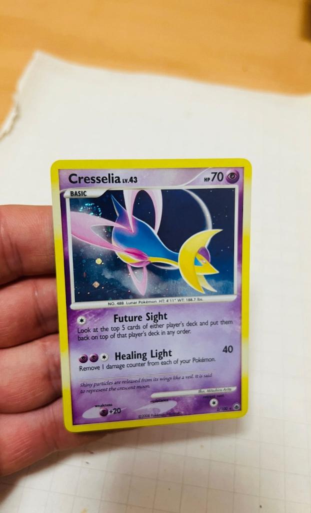 Cresselia 2/100 Holo Majestic Dawn Pokemon, Verzenden, Zo goed als nieuw, Losse kaart, Foil