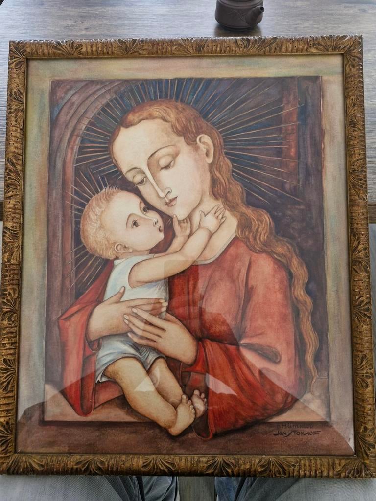 Jan Stokhof - Maria met Jezus naar N.Hümmel, Ophalen of Verzenden