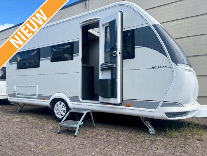Hobby 460 LU Luxe 2026, Caravans en Kamperen, Caravans, Bedrijf, Rondzit, Hobby, 2 aparte bedden, Overige typen, Gascomfoor, Kachel