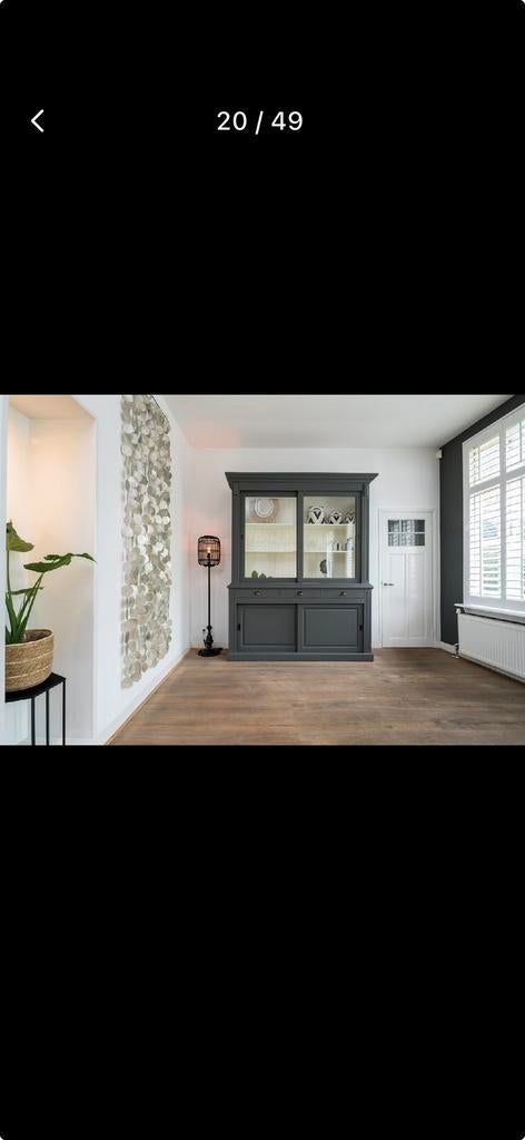 Vitrine kast Troubadour 240x196x60, Antiek en Kunst, Ophalen