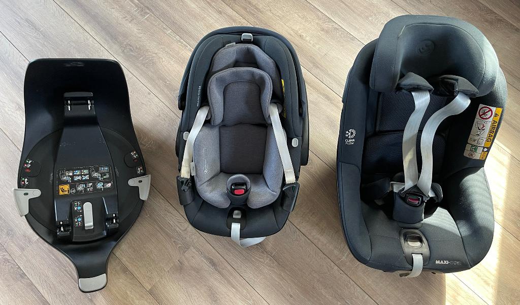 Maxi Cosi Pebble, Pearl + Family Fix 360 base, Kinderen en Baby's, Autostoeltjes, Ophalen, Verstelbare rugleuning, 0 t/m 18 kg