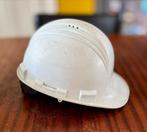 Witte bouwhelm - Veiligheidshelm, Doe-het-zelf en Verbouw, Veiligheidshelmen, Ophalen of Verzenden, Gebruikt