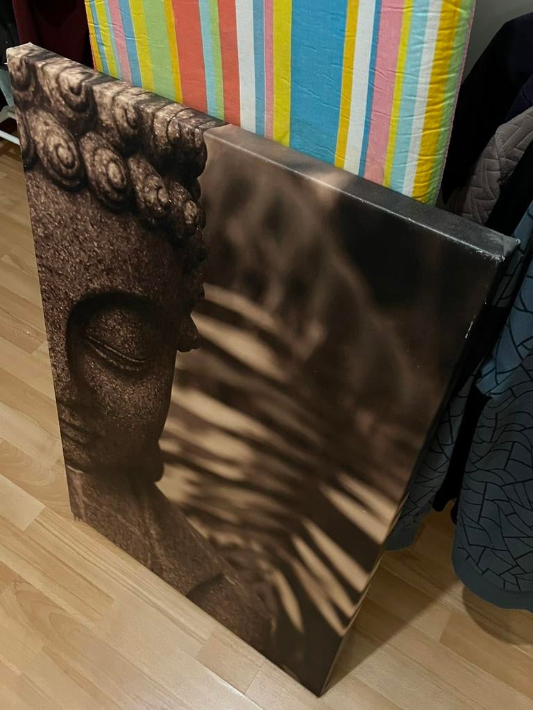 Boeddha schilderij, Ophalen of Verzenden, Schilderij, Minder dan 50 cm