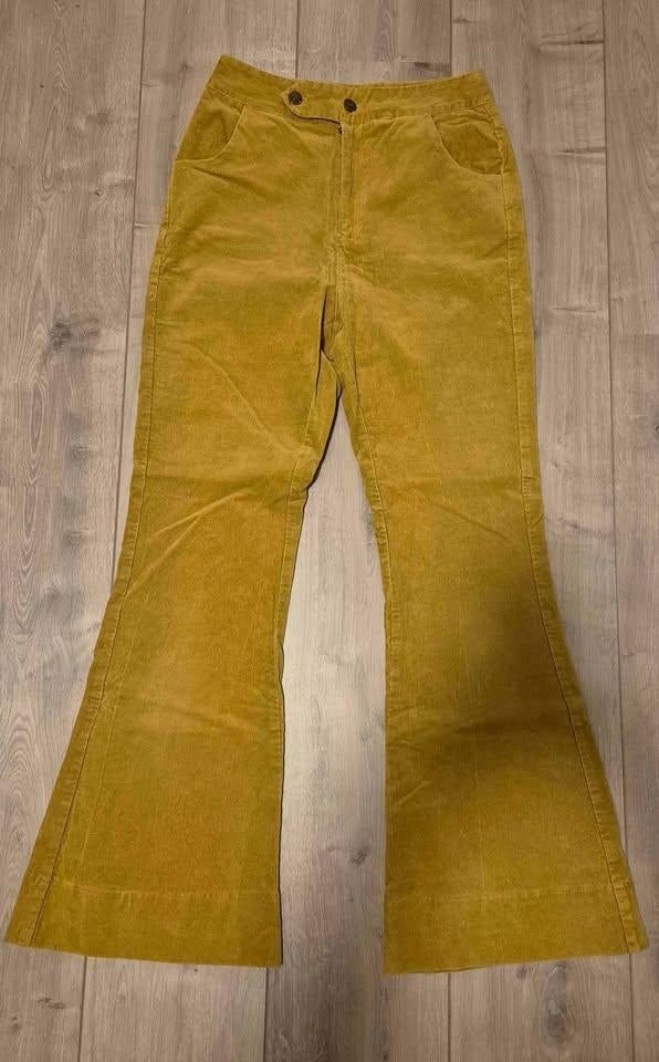 Ribbroek van Top Vintage (jaren 70 look), Ophalen, Zo goed als nieuw, Maat 34 (XS) of kleiner, Lang